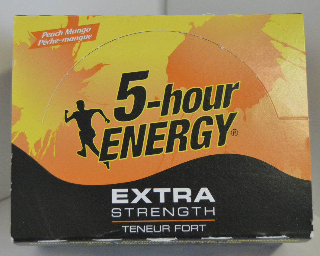 5 Hour Energy Drink - Peach Mango (Extra Strength)