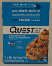 Load image into Gallery viewer, Quest Bars - Oatmeal Chocolate Chip
