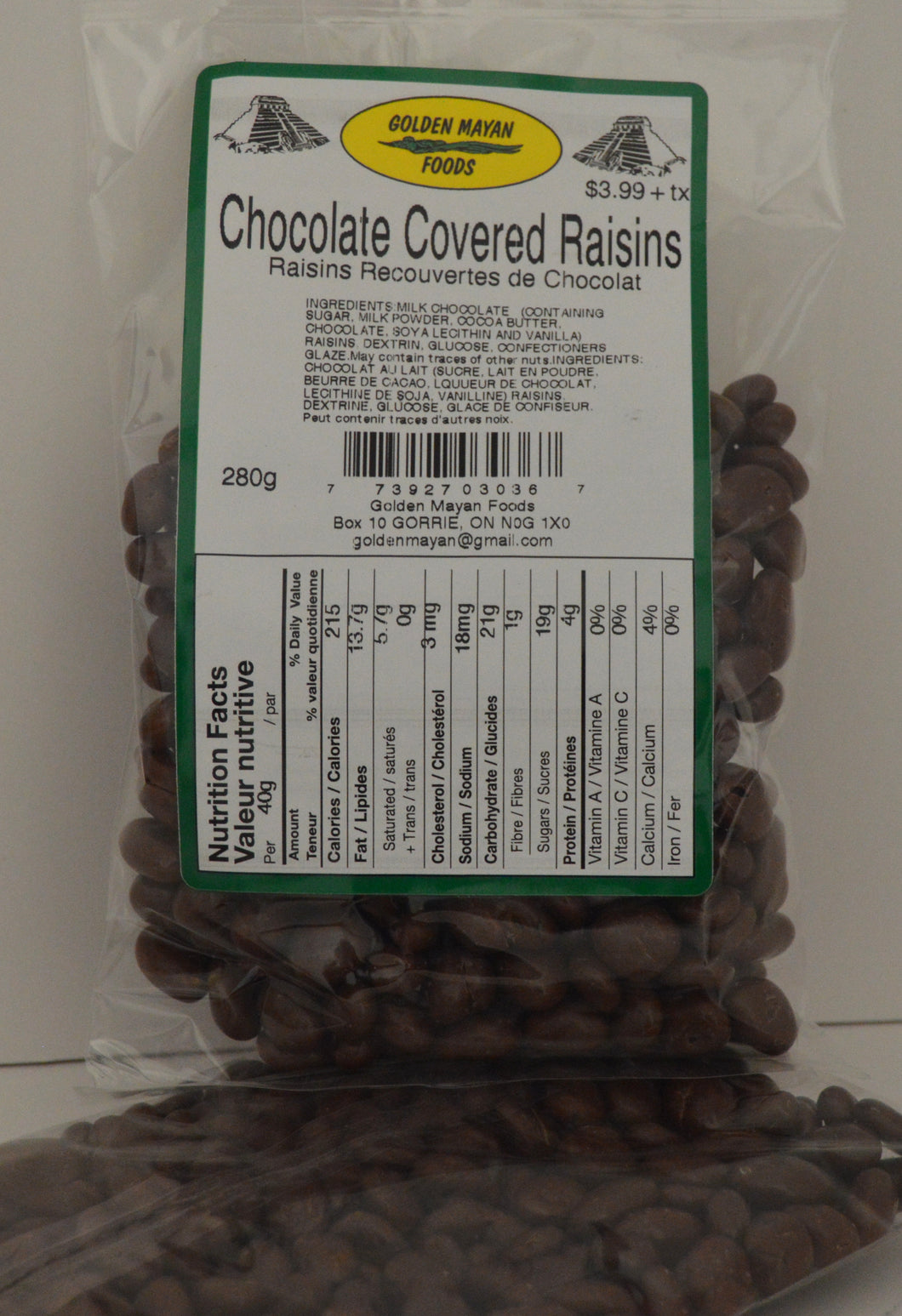 Chocolate Covered Raisins